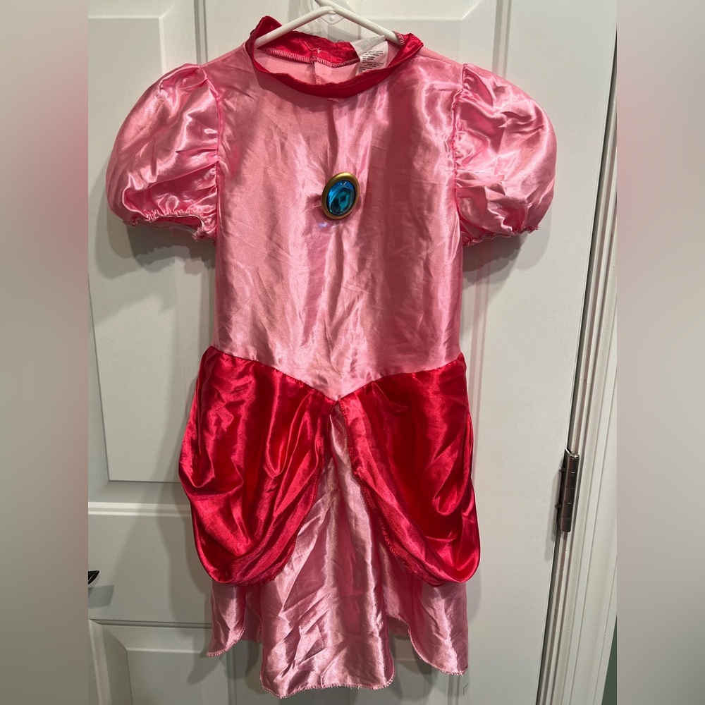 Super Mario princess peach costume dress